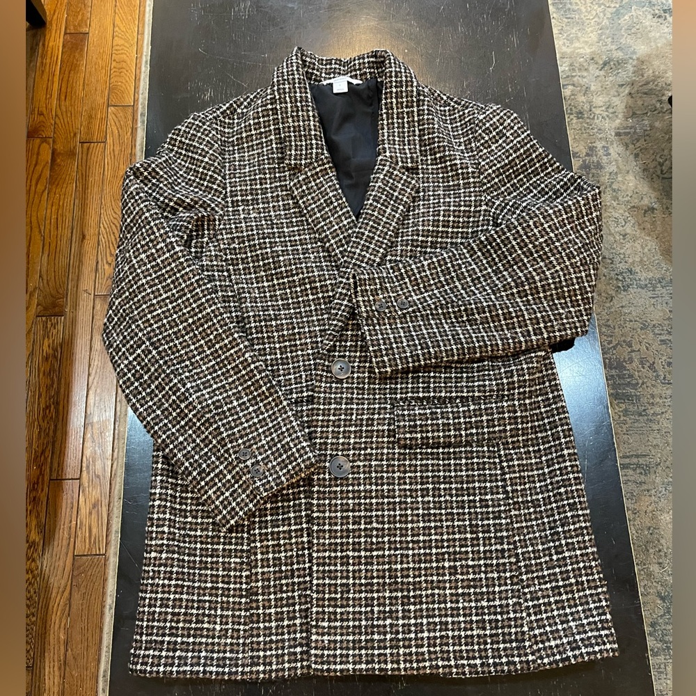 Old Navy Oversized Plaid Coat